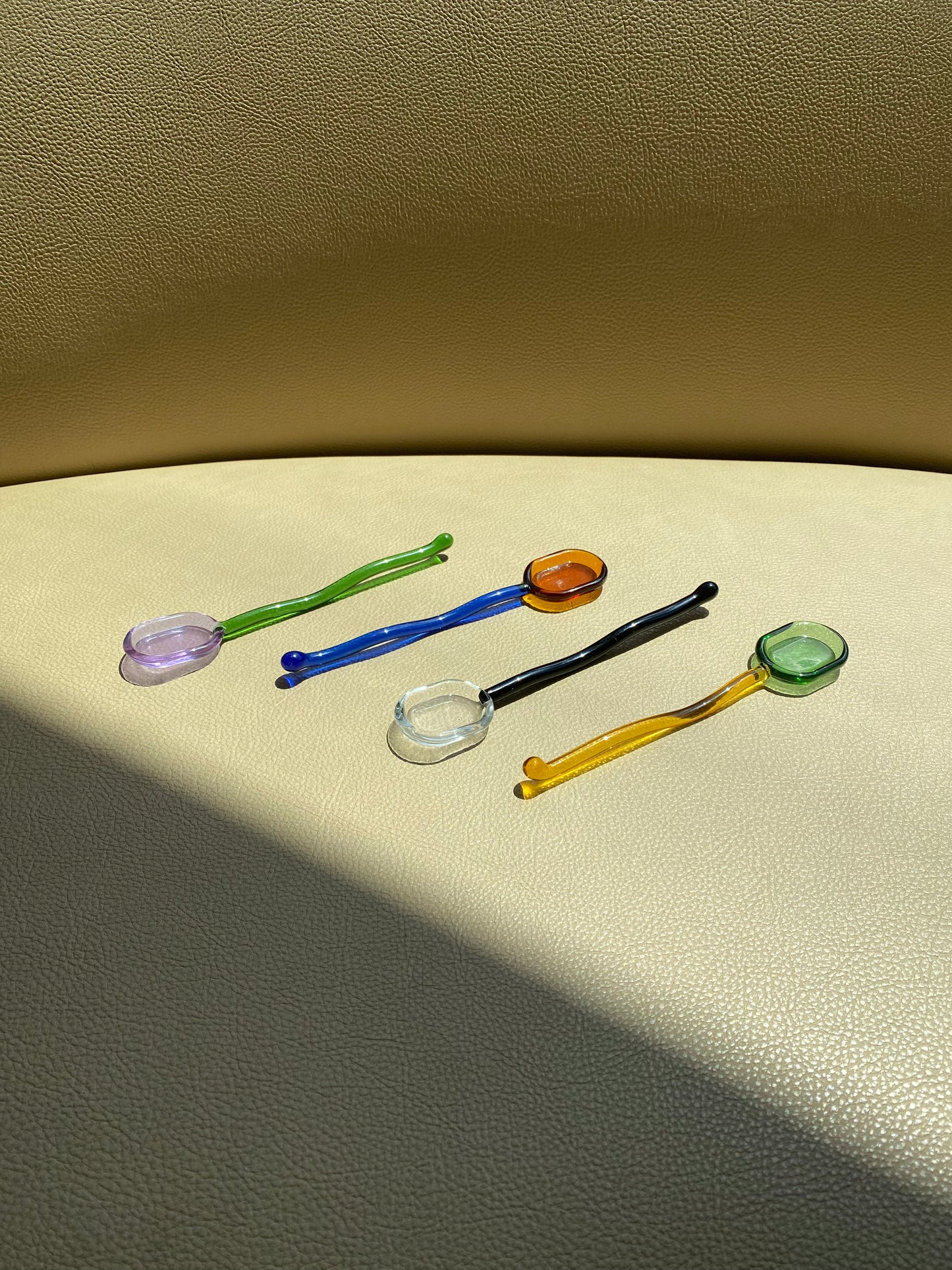 Multi-Colored Glass Spoon